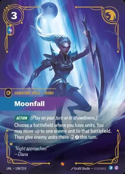 Moonfall - UNL-198 - Unleashed - Riftbound card