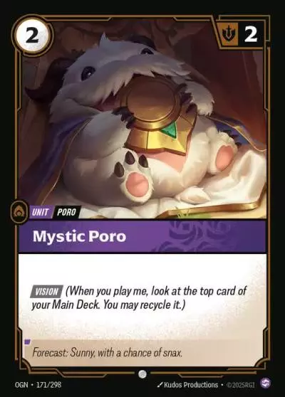 Mystic Poro - OGN-171 - Origins - Riftbound card