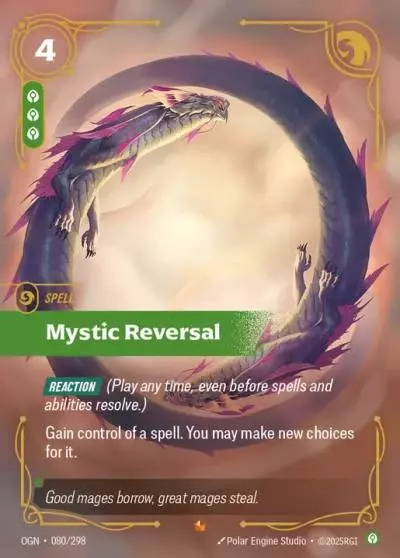Mystic Reversal - OGN-080 - Origins - Riftbound card