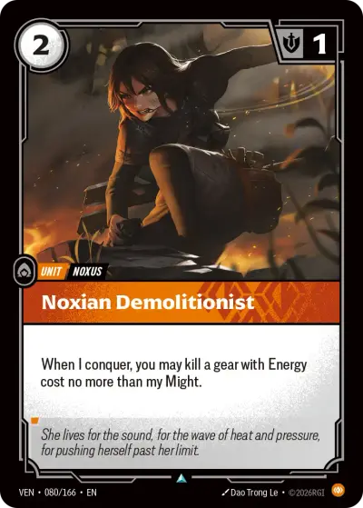 Noxian Demolitionist VEN-080 Vendetta Riftbound card