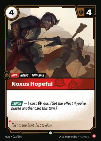 Noxus Hopeful - OGN-012 - Origins - Riftbound card