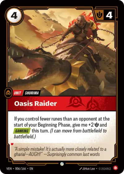 Oasis Raider VEN-006 Vendetta Riftbound card