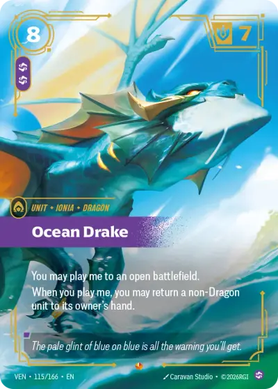Ocean Drake - VEN-115 - Vendetta - Riftbound card