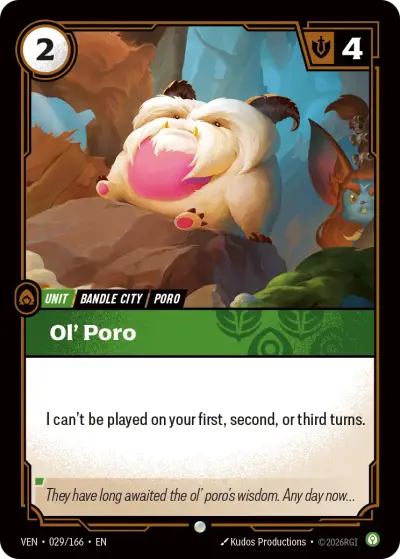 Ol Poro VEN-029 Vendetta Riftbound card