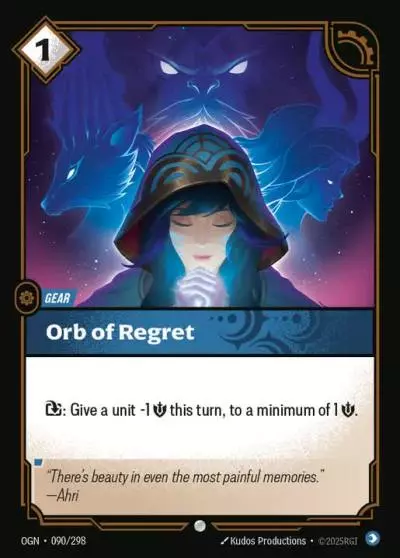 Orb of Regret - OGN-090 - Origins - Riftbound card