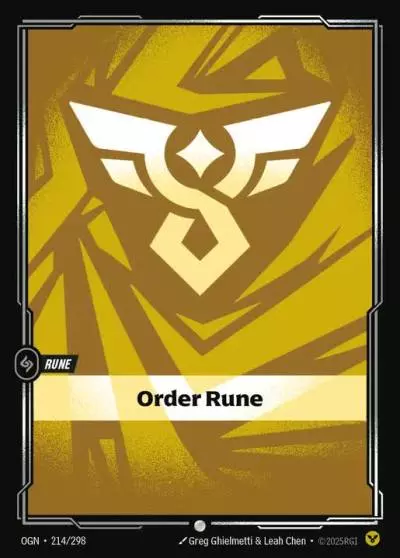 Order Rune - OGN-214 - Origins - Riftbound card
