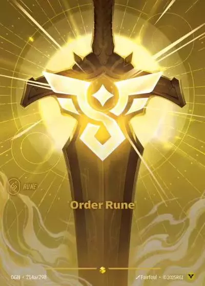 Order Rune - OGN-214a - Origins - Riftbound card