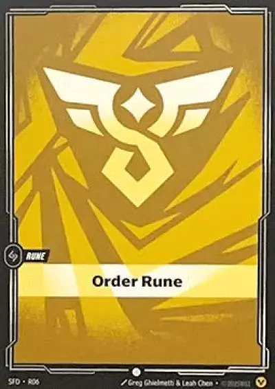 Order Rune - SFD-R06 - Spiritforged - Riftbound card