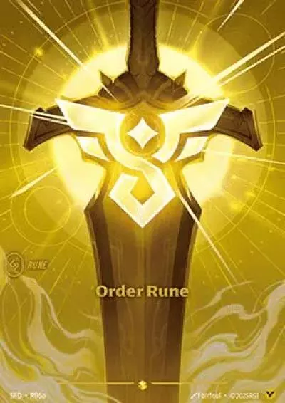 Order Rune - SFD-R06a - Spiritforged - Riftbound card