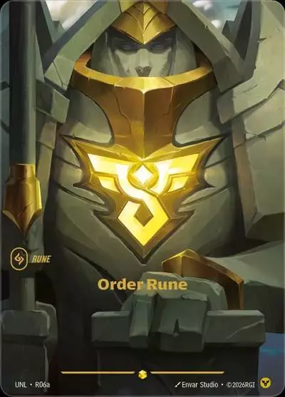 Order Rune - UNL-R06a - Unleashed - Riftbound card