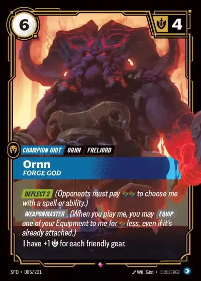 Ornn, Forge God - SFD-085 - Spiritforged - Riftbound card