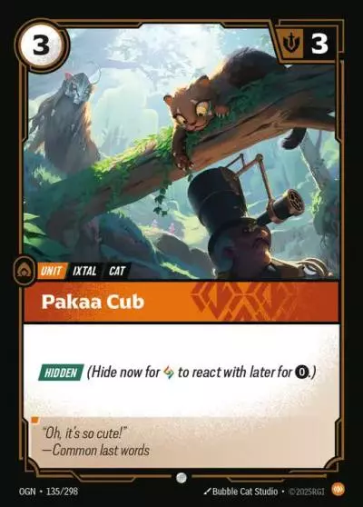 Pakaa Cub - OGN-135 - Origins - Riftbound card