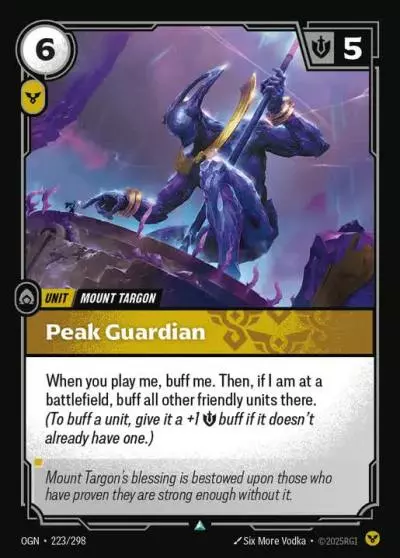 Peak Guardian - OGN-223 - Origins - Riftbound card