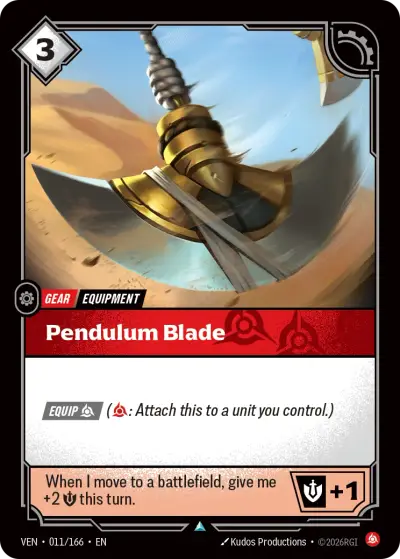 Pendulum Blade VEN-011 Vendetta Riftbound card