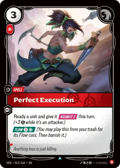Perfect Execution VEN-012 Vendetta Riftbound card