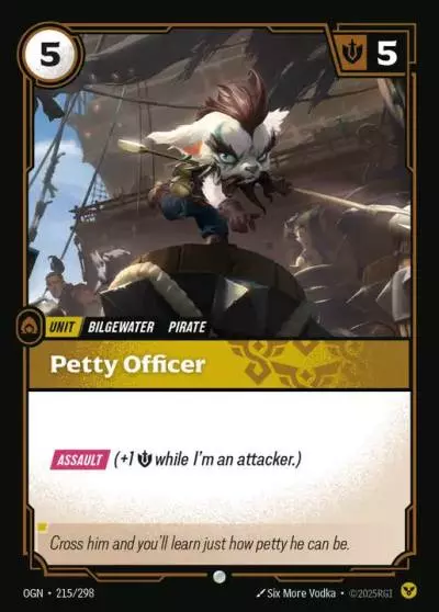 Petty Officer - OGN-215 - Origins - Riftbound card