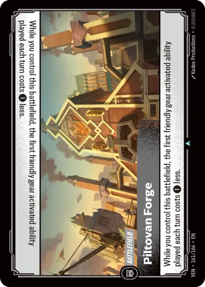 Piltovan Forge VEN-161 Vendetta Riftbound card