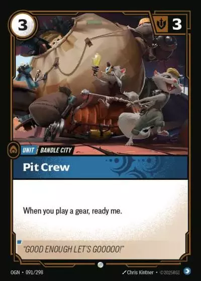 Pit Crew - OGN-091 - Origins - Riftbound card