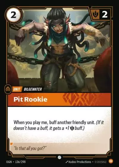 Pit Rookie - OGN-136 - Origins - Riftbound card
