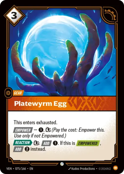 Platewyrm Egg VEN-075 Vendetta Riftbound card