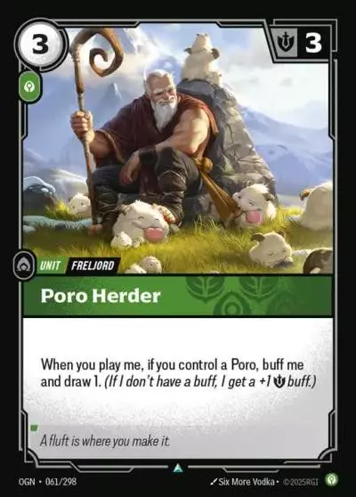 Poro Herder - OGN-061 - Origins - Riftbound card