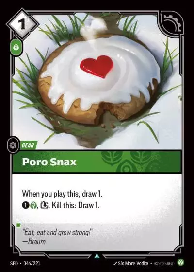 Poro Snax - SFD-046 - Spiritforged - Riftbound card