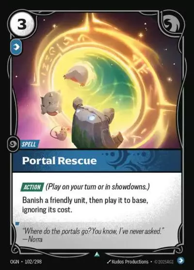 Portal Rescue - OGN-102 - Origins - Riftbound card