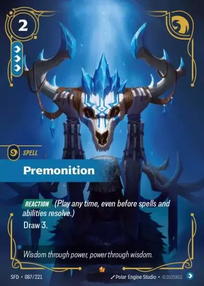 Premonition - SFD-087 - Spiritforged - Riftbound card
