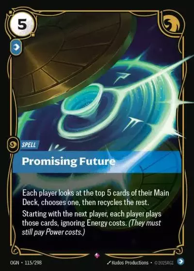 Promising Future - OGN-115 - Origins - Riftbound card