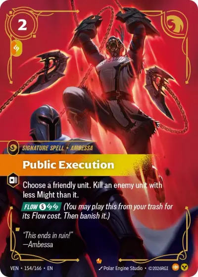 Public Execution VEN-154 Vendetta Riftbound card