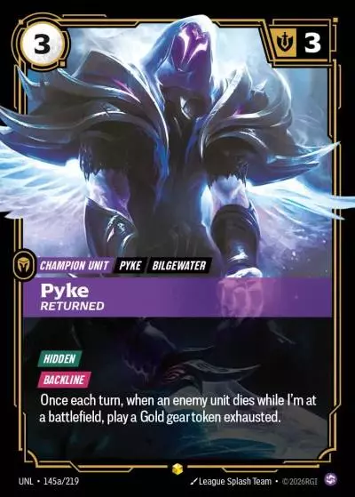 Pyke, Returned - UNL-145a - Unleashed - Riftbound card
