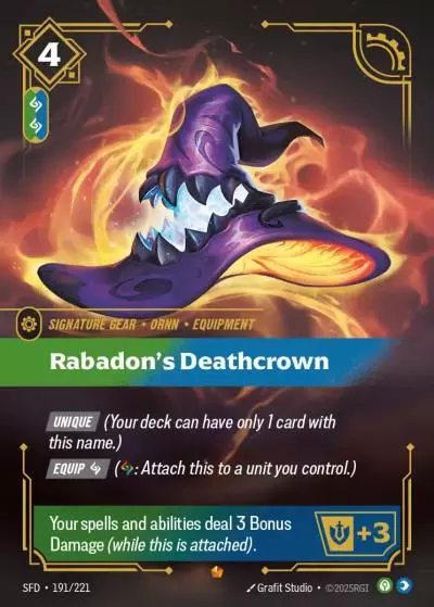 Rabadon’s Deathcrown - SFD-191 - Spiritforged - Riftbound card