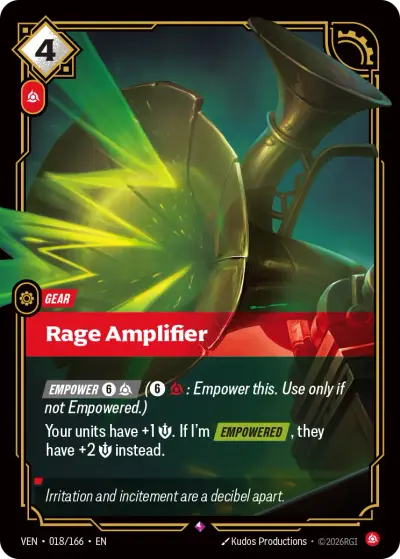 Rage Amplifier VEN-018 Vendetta Riftbound card