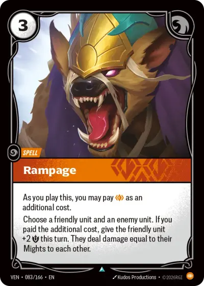 Rampage VEN-083 Vendetta Riftbound card
