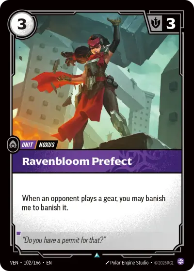 Ravenbloom Prefect - VEN-102 - Vendetta - Riftbound card