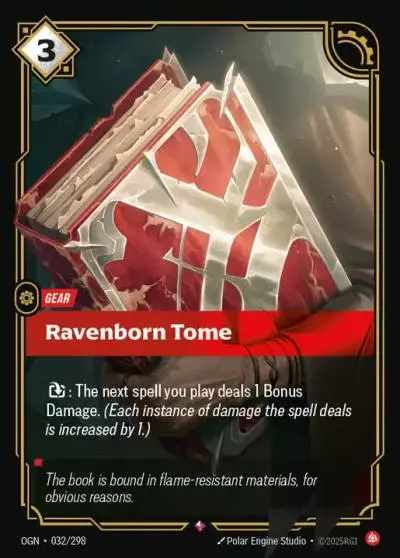 Ravenborn Tome - OGN-032 - Origins - Riftbound card