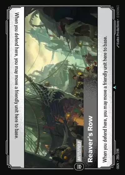 Reaver's Row - OGN-285 - Origins - Riftbound card
