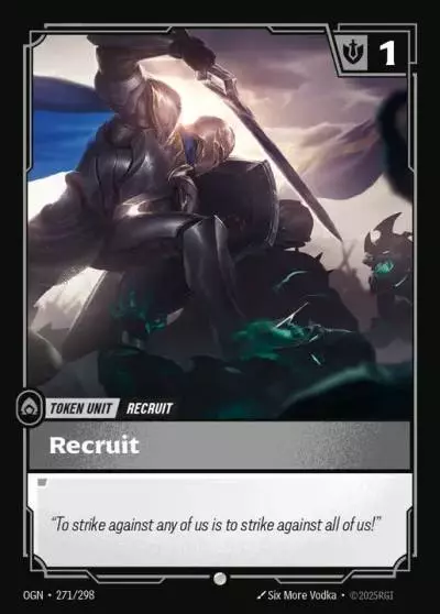 Recruit - OGN-271 - Origins - Riftbound card