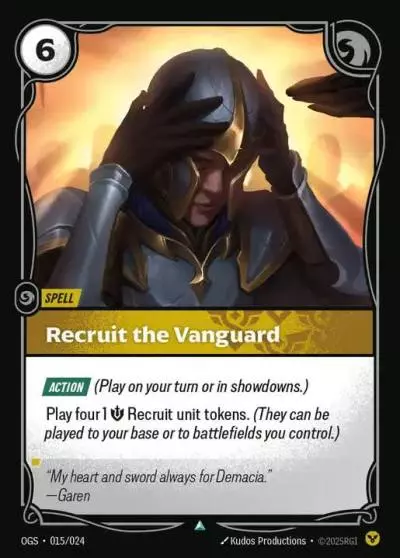 Recruit the Vanguard - OGS-015 - Proving Grounds - Riftbound card