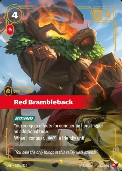 Red Brambleback - UNL-029a - Unleashed - Riftbound card
