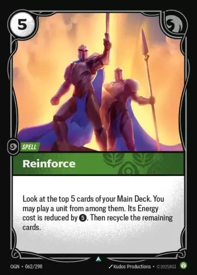 Reinforce - OGN-062 - Origins - Riftbound card