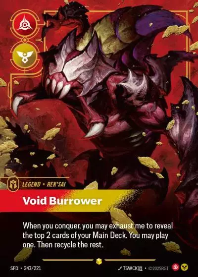 Rek’Sai, Void Burrower - SFD-243 - Spiritforged - Riftbound card