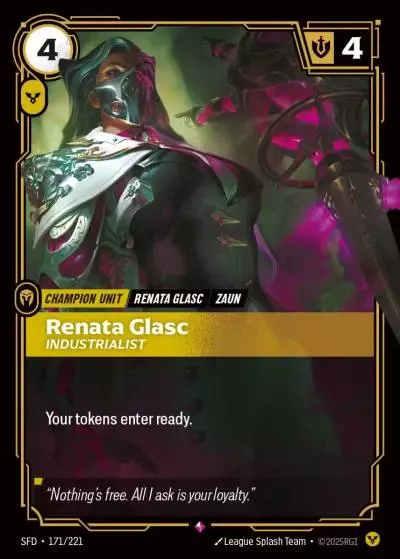 Renata Glasc, Industrialist - SFD-171 - Spiritforged - Riftbound card