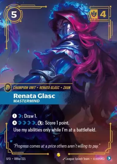 Renata Glasc, Mastermind - SFD-088a - Spiritforged - Riftbound card