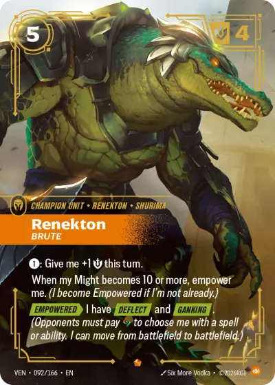 Renekton Brute VEN-092 Vendetta Riftbound card