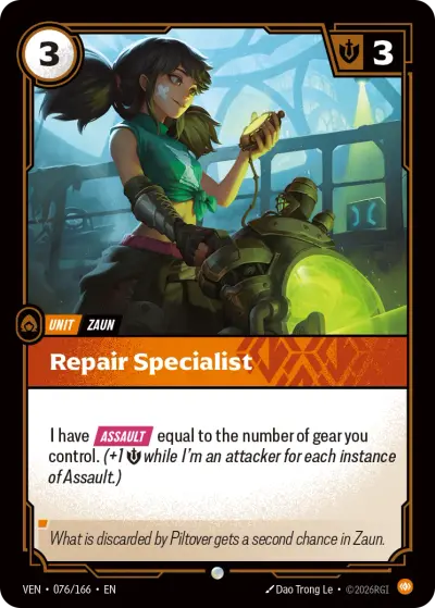Repair Specialist VEN-076 Vendetta Riftbound card