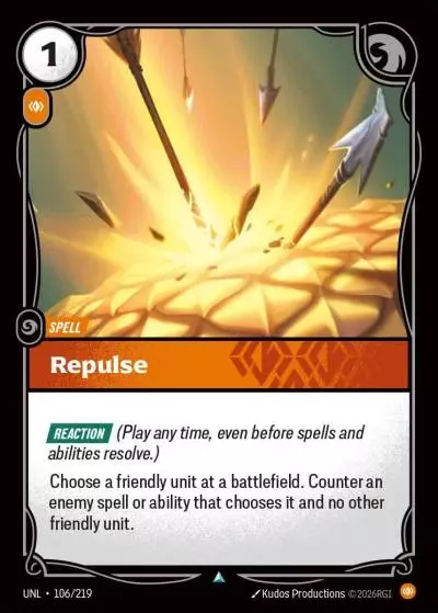 Repulse - UNL-106 - Unleashed - Riftbound card