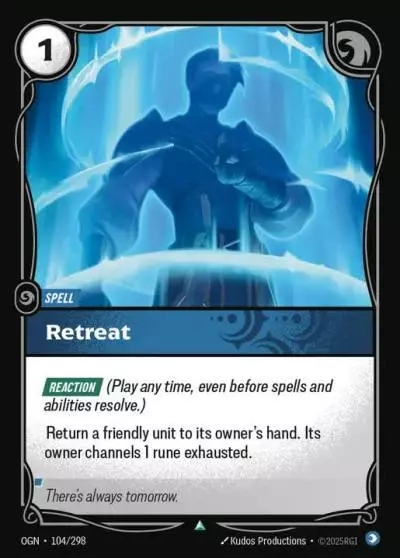 Retreat - OGN-104 - Origins - Riftbound card
