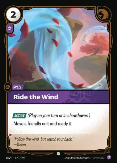 Ride the Wind - OGN-173 - Origins - Riftbound card