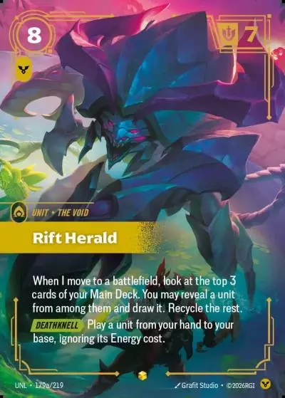 Rift Herald - UNL-179a - Unleashed - Riftbound card